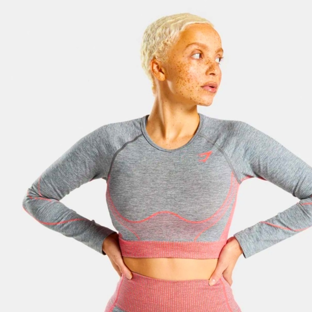 NWT Gymshark hyper-amplify seamless crop top M
